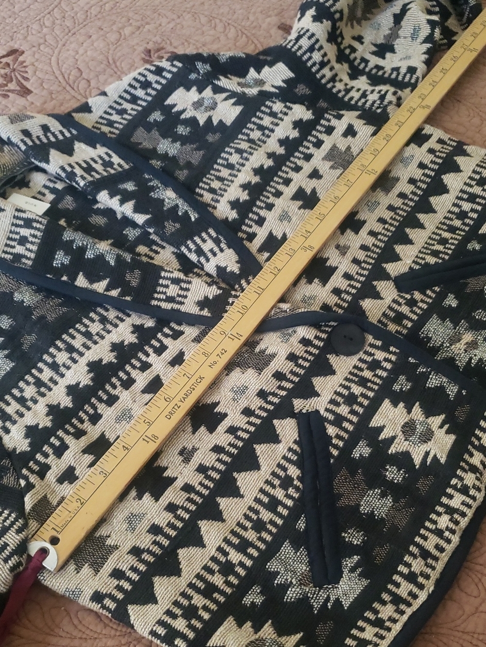 Aztec Cotton Jacket M - Picture 7 of 8